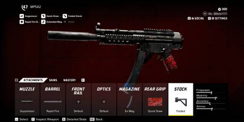 Screenshot showcasing the best MP5A2 stealth loadout in XDefiant 