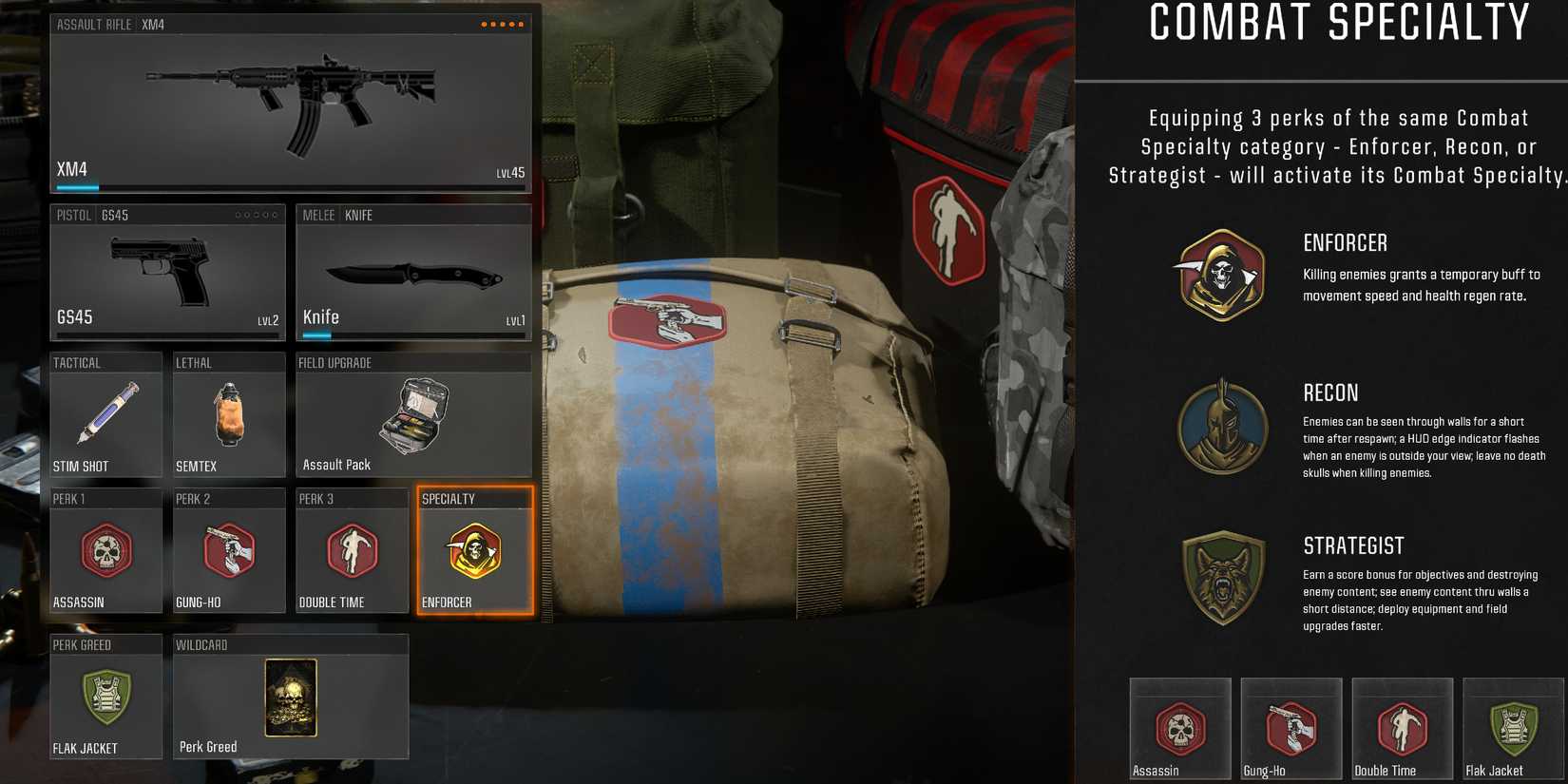 Screenshot showcasing the best Perks and Wildcard for the XM4 in Black Ops 6