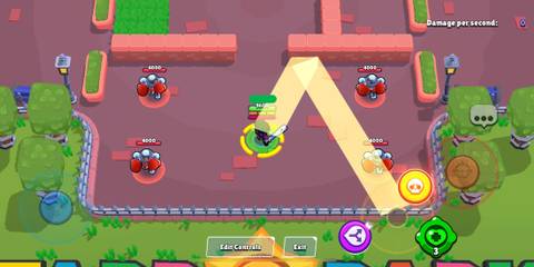 Bibi aiming her super in Brawl Stars