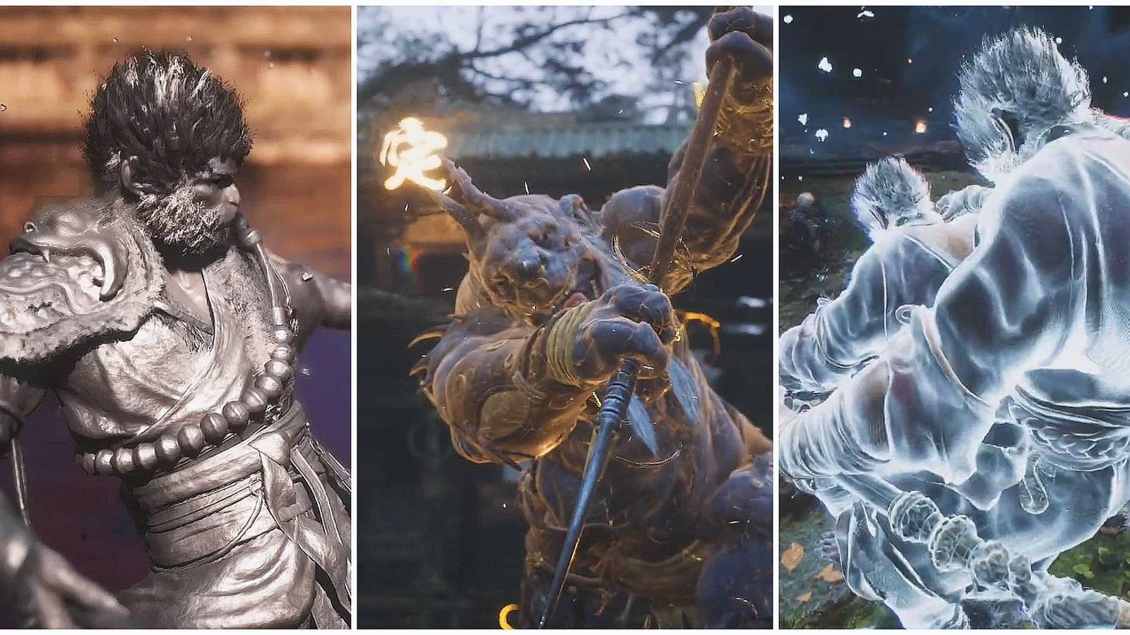 Black Myth Wukong Rock Solid, Immobilize, Cloud Step Spells In Action