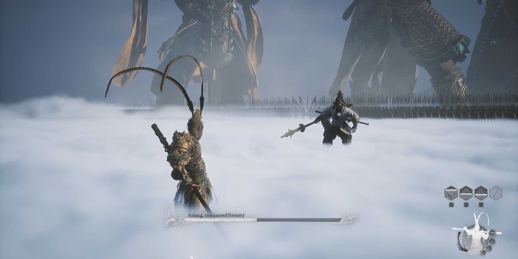 black myth wukong erland, the sacred divinity