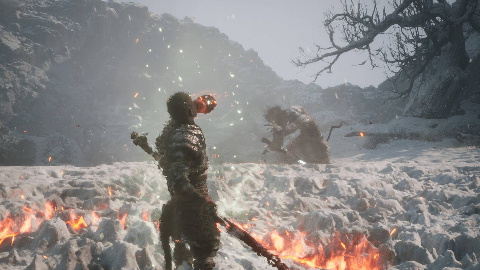 black myth wukong drinking and standing