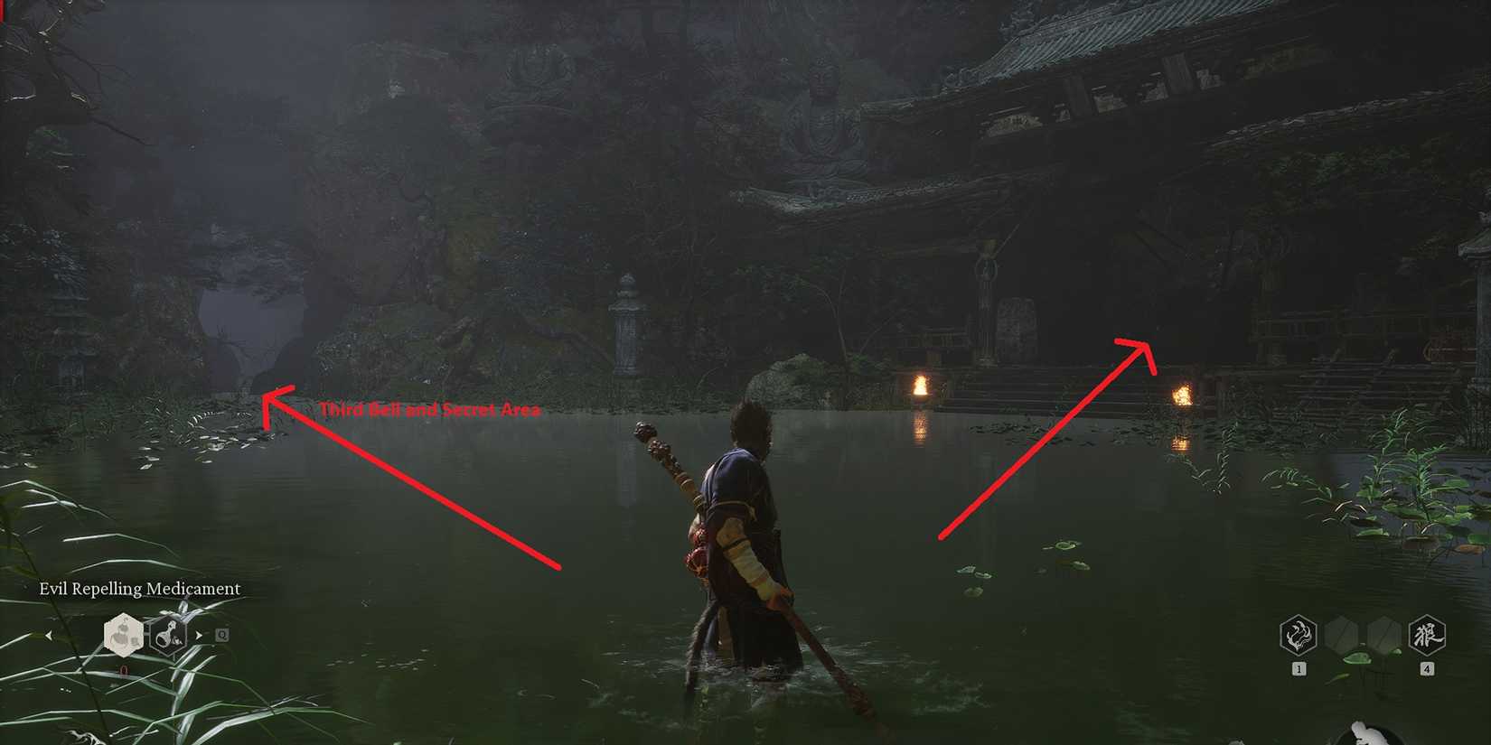 black myth wukong third bell and main path