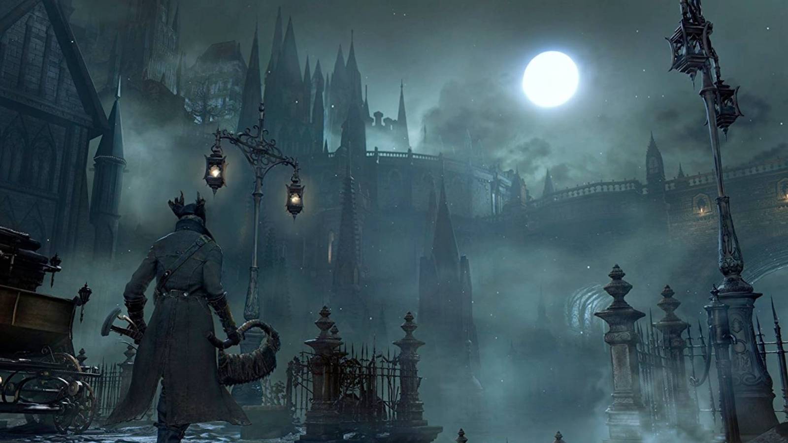 Bloodborne hunter in yharnam