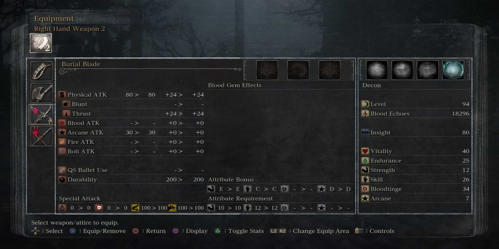 The Burial Blade In The Inventory 