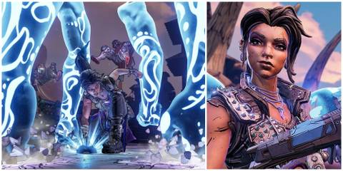 images from Borderlands 3 of Amara The Siren Vault Hunter