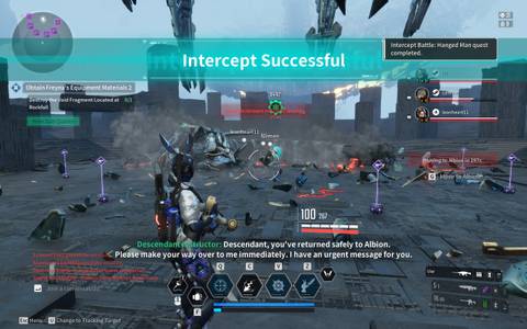 Beating the Hanged Man colossus in The First Descendant.