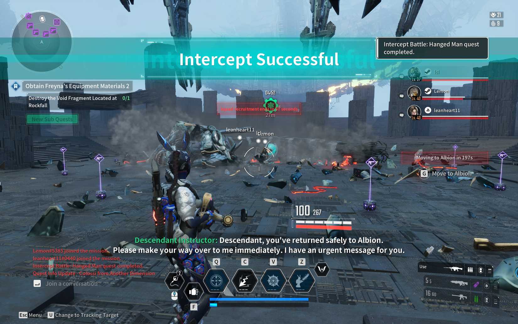 Beating the Hanged Man colossus in The First Descendant.