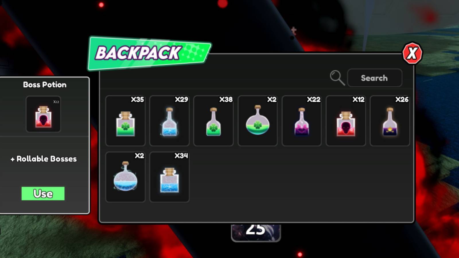 Boss Potion in Anime Card Battle