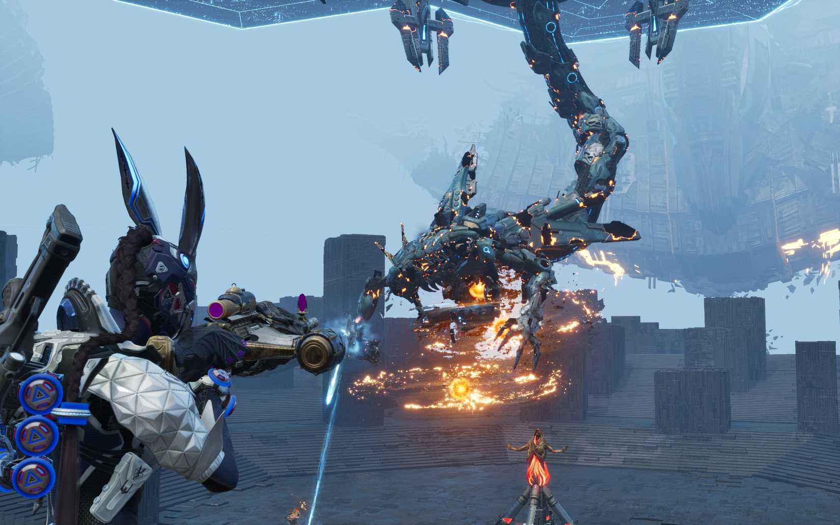 Shooting at Hanged Man in The First Descendant.