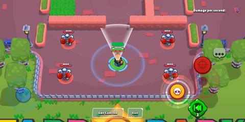 Buster aiming his attack in Brawl Stars