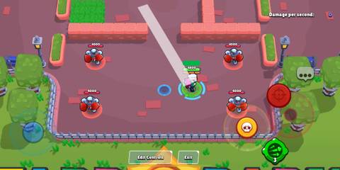 Byron aiming his attack in Brawl Stars