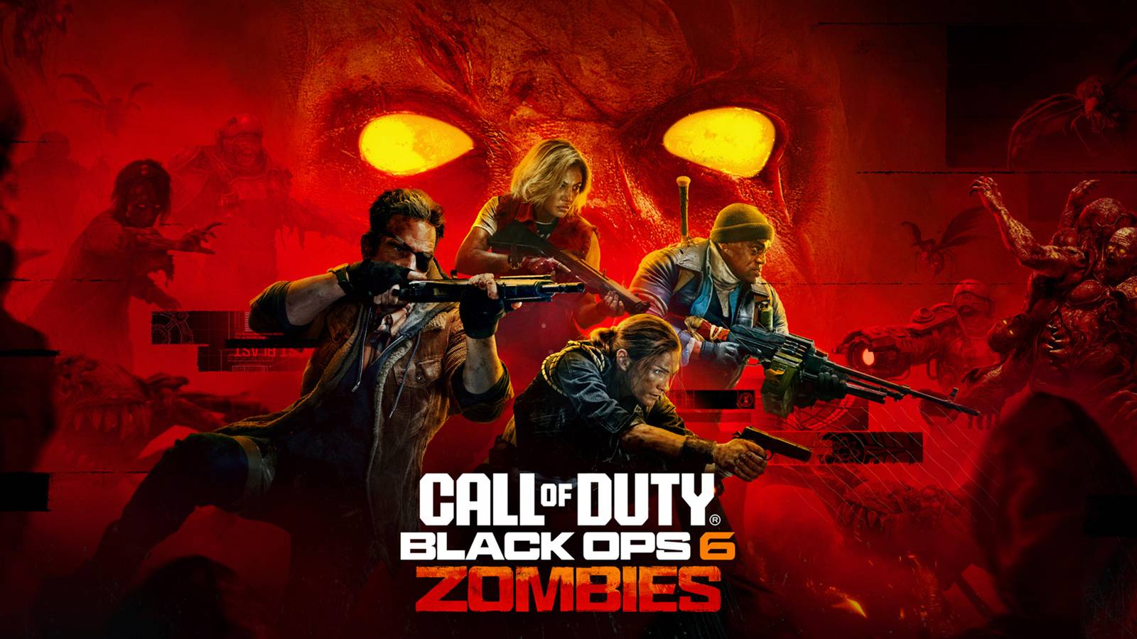 Call of Duty Black Ops 6 Zombies header red key art