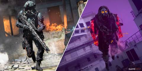 Split-image showcasing Modern Warfare 3 and Warzone Season 5 Reloaded content