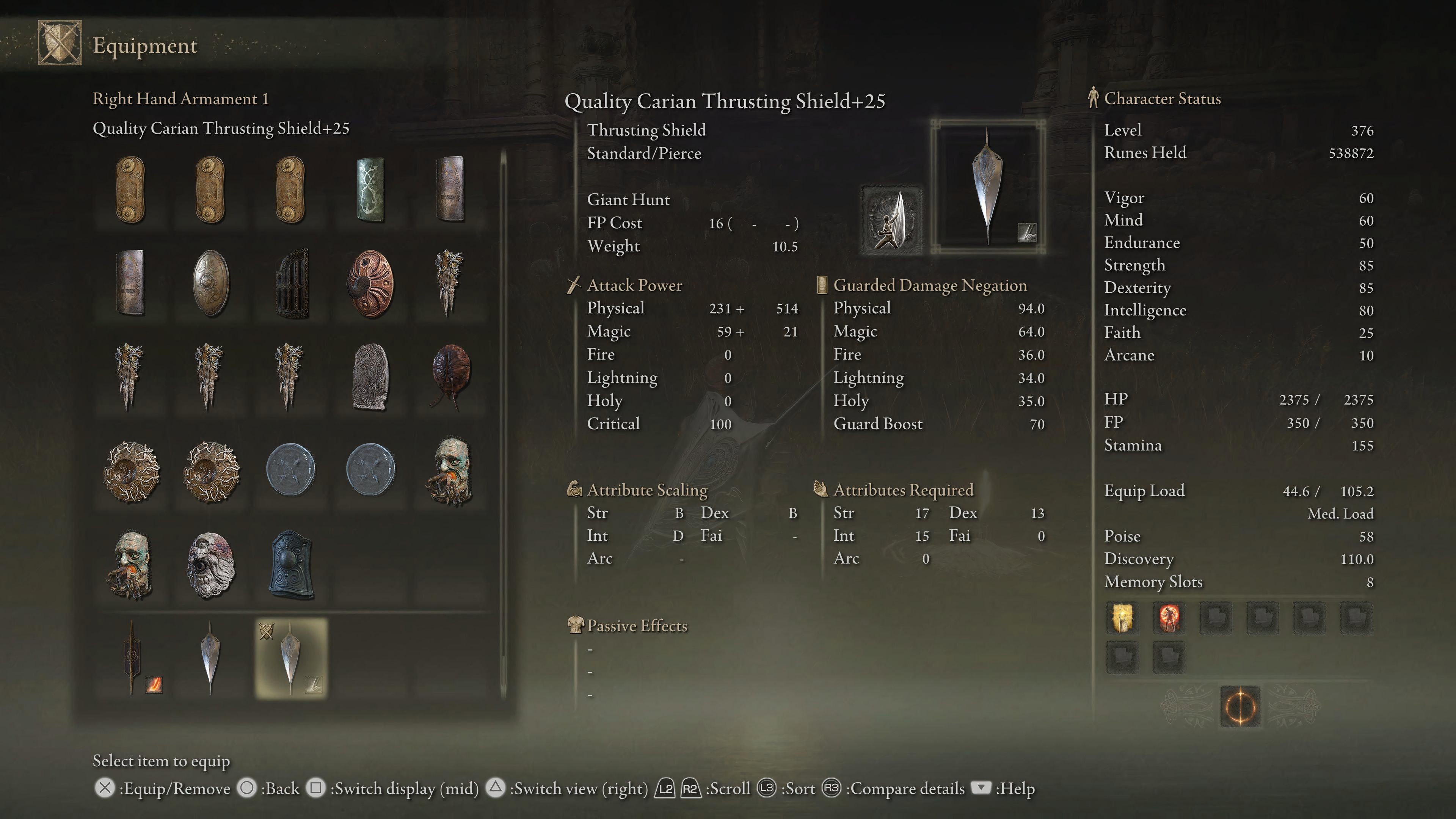 Carian Thrusting Shield Build Guide In Elden Ring: Shadow Of The Erdtree