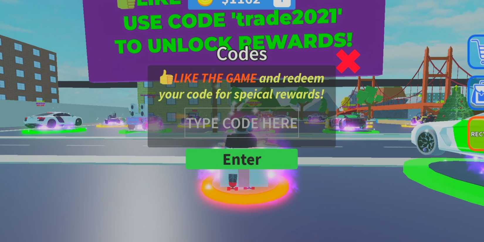 Roblox: Cars Trading Codes