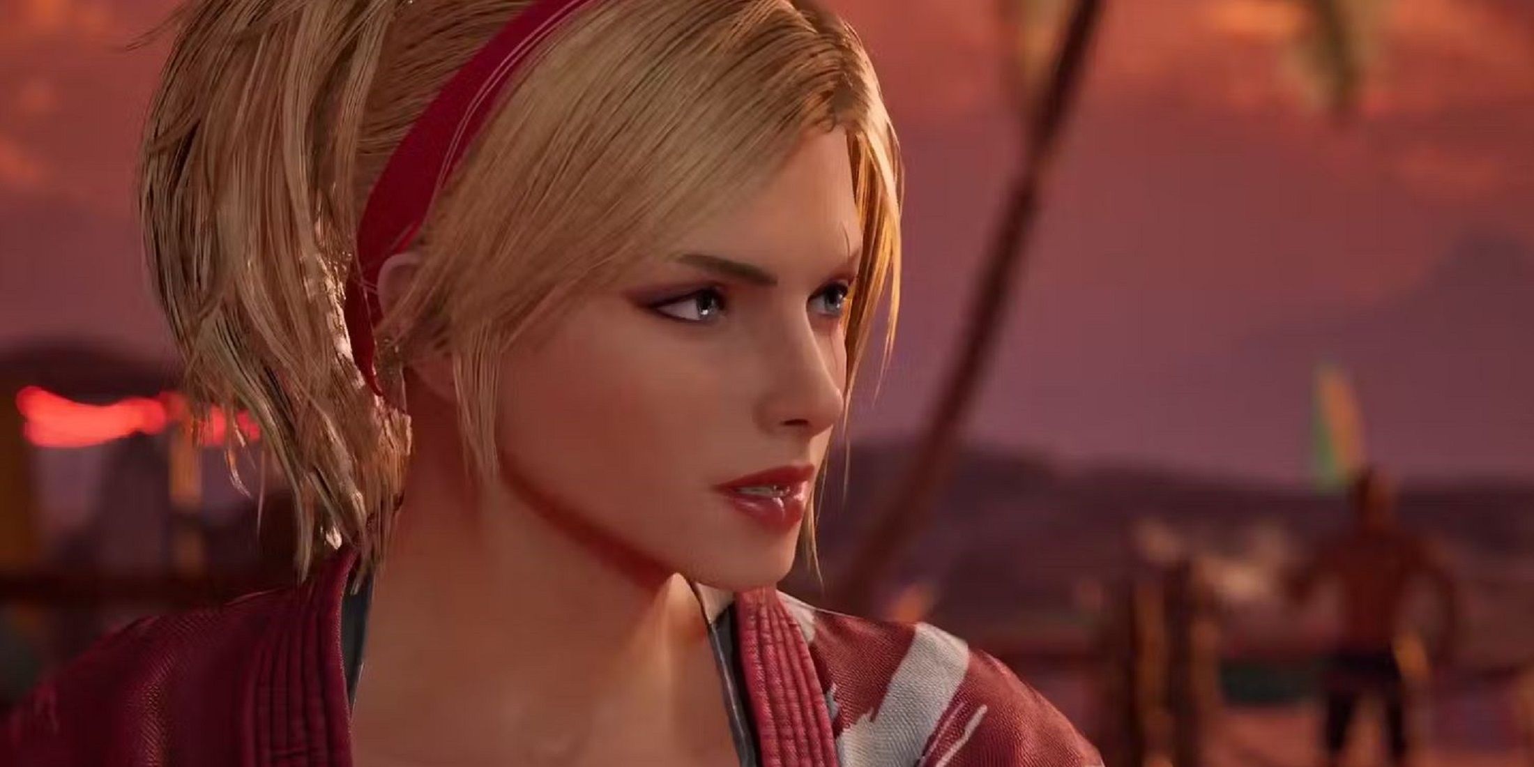 Lidia Sobieska from Tekken 8 looks determined as she glances to the side