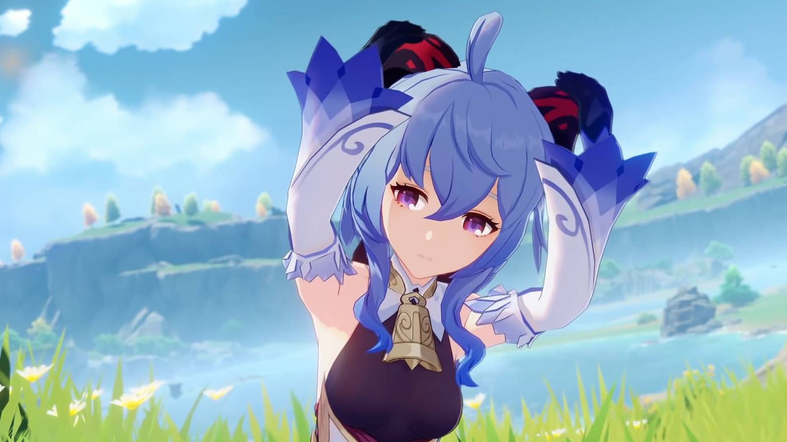 Ganyu in her character teaser trailer for Genshin Impact