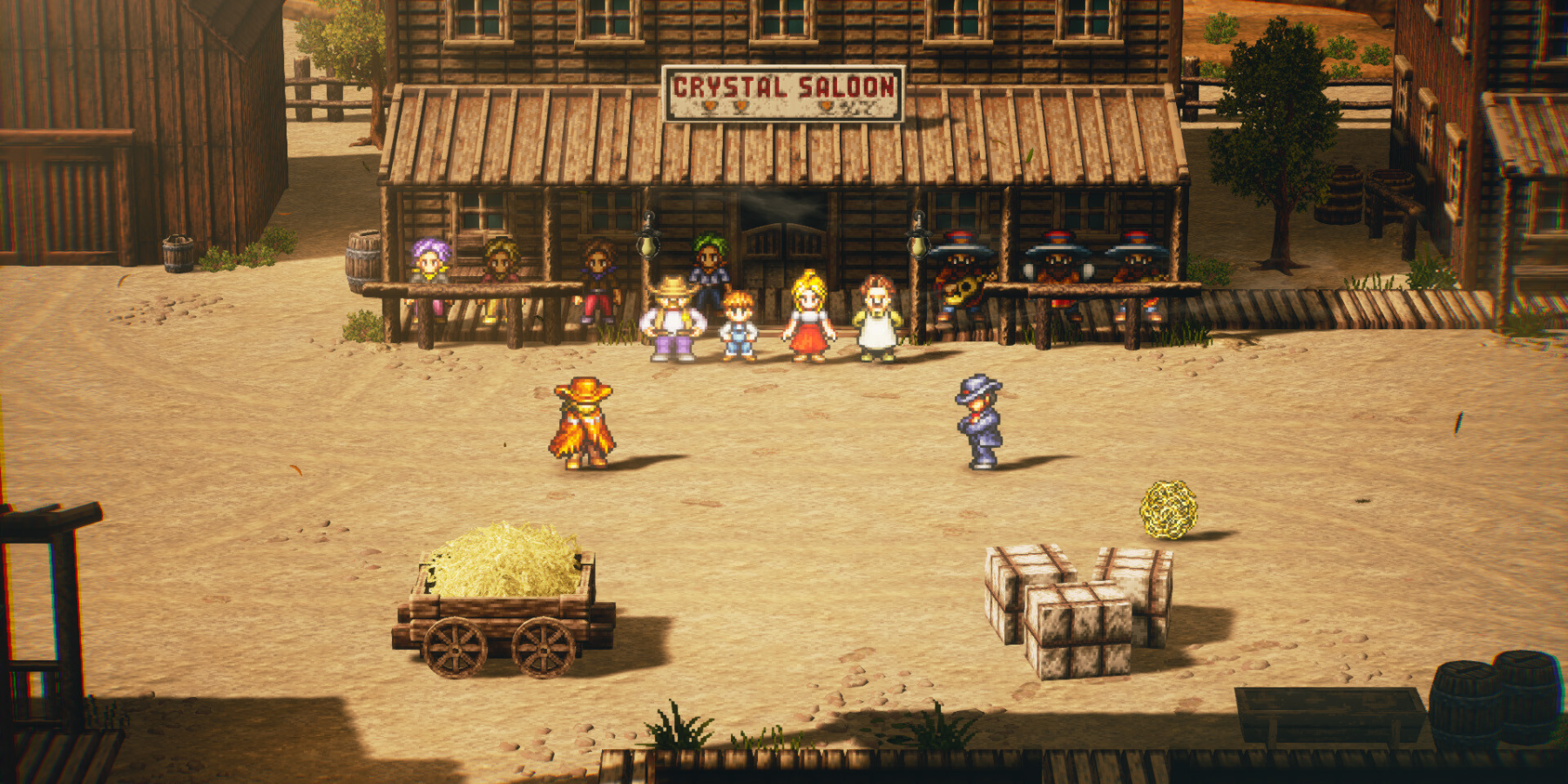 Characters in a Wild West duel in Live A Live