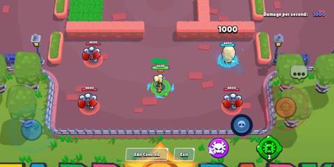 Charlie looking at a cocooned robot in Brawl Stars