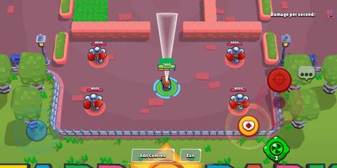 Chester aiming his second attack in Brawl Stars