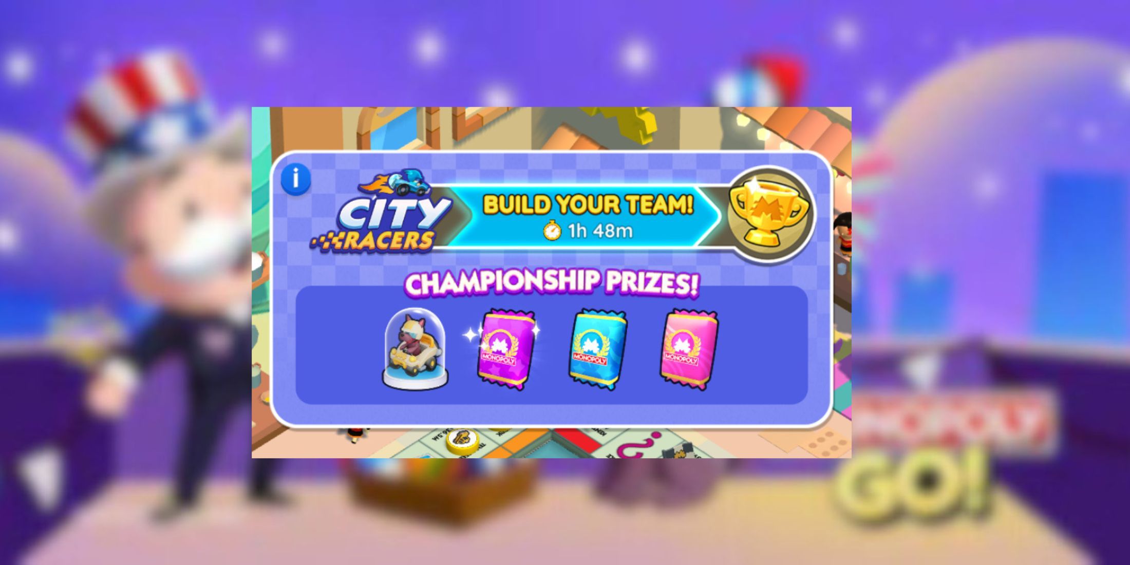 Monopoly GO: City Racers Event Guide