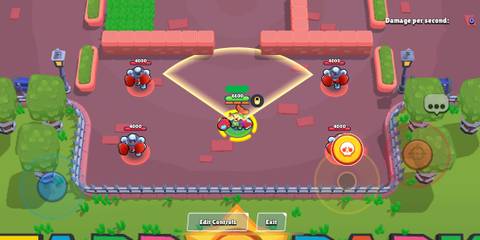 Clancy aiming his stage 1 super in Brawl Stars