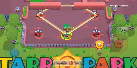 Clancy aiming his stage 3 super in Brawl Stars