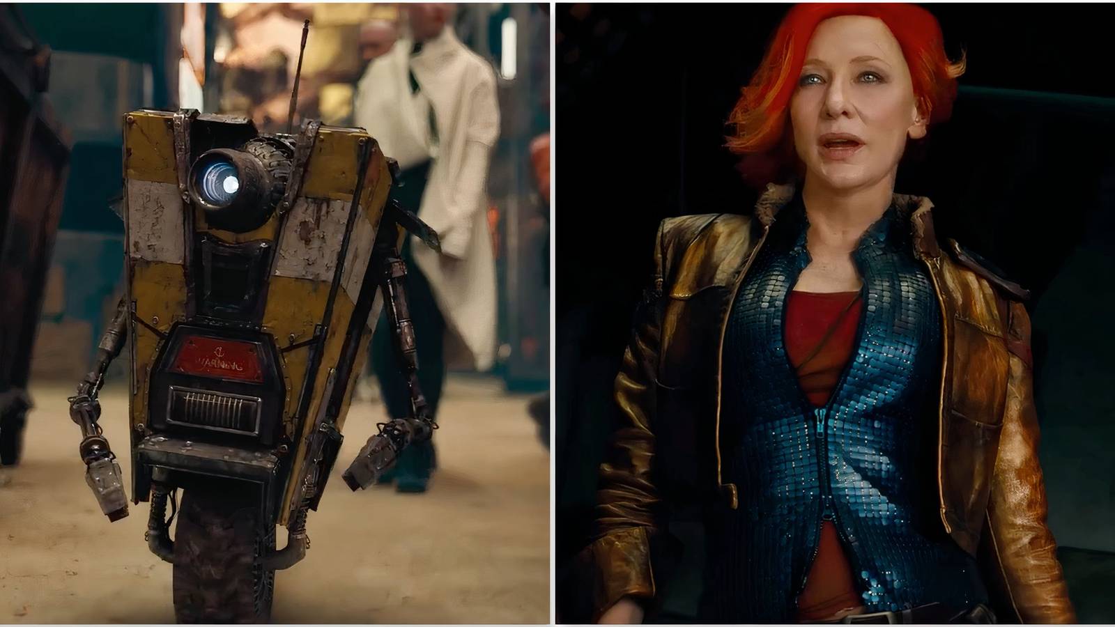 Claptrap and Lilith in the Borderlands movie