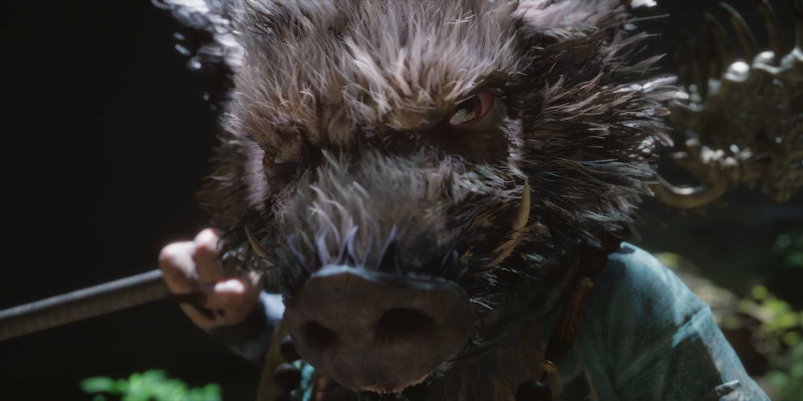 Closeup of Bajie in Black Myth Wukong