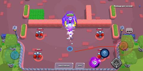 Colette using her hypercharged super in Brawl Stars