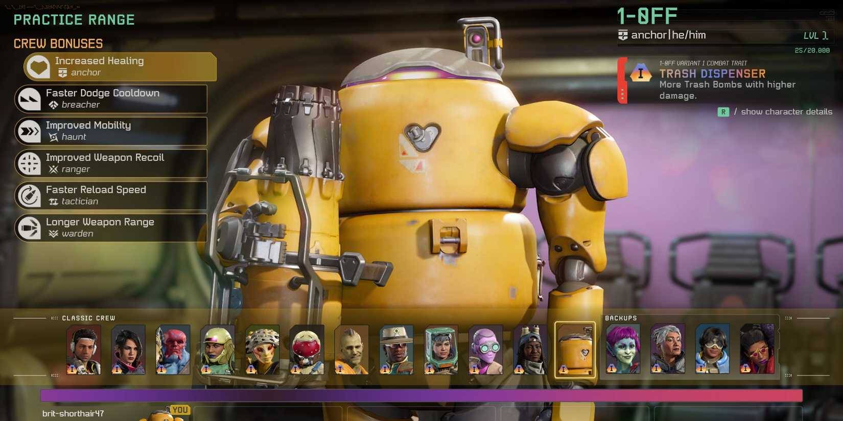 Concord character guide - Anchor 1-Off 