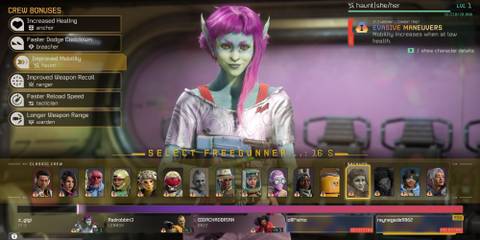 Concord's IT-Z from the Freegunner selection screen