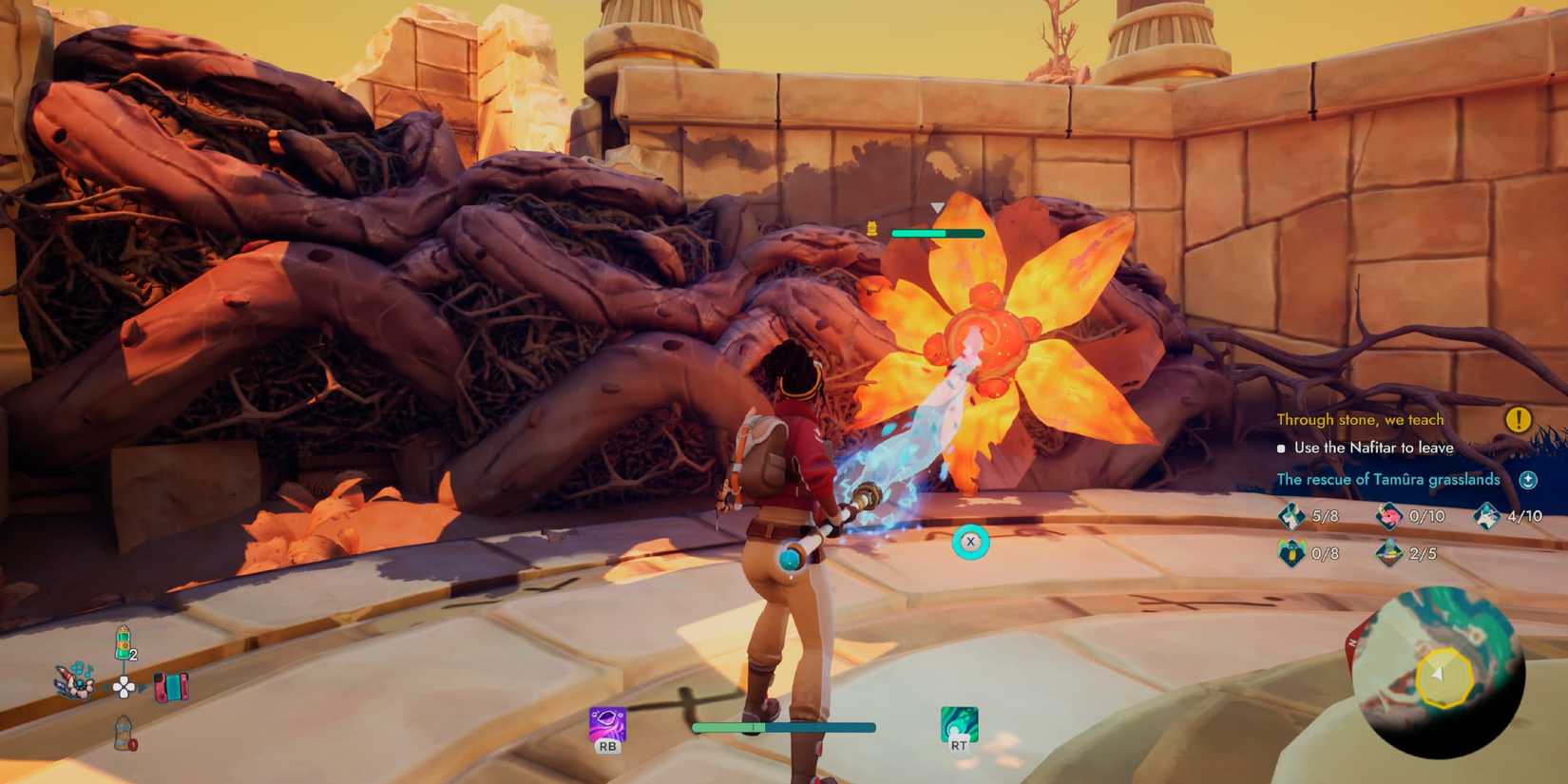 Using Krist on Yellow Witerbloom in Creatures of Ava