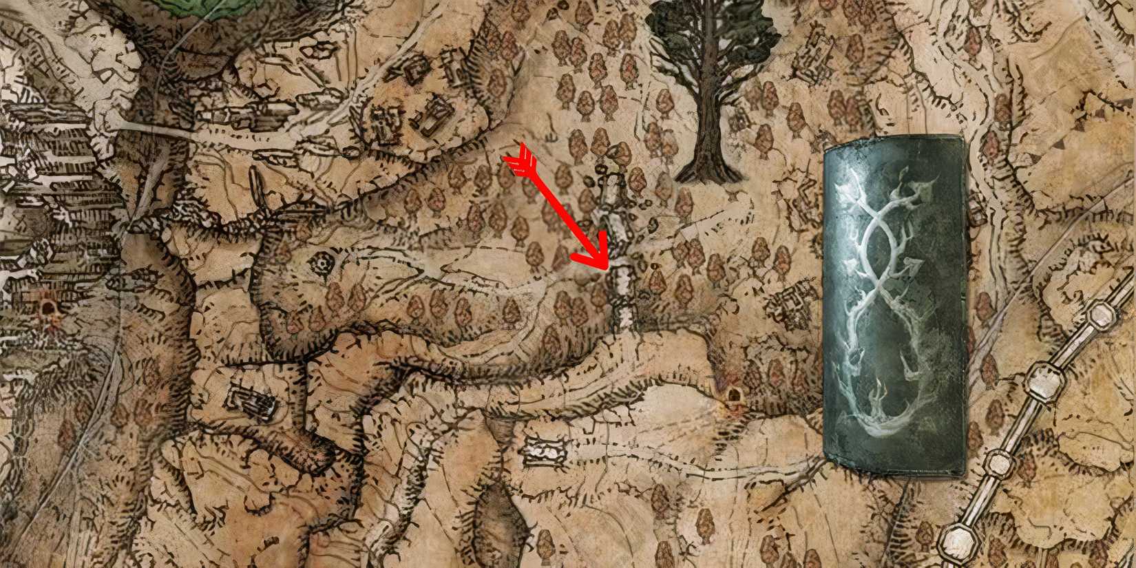 Crossed-Tree Towershield Location in Elden Ring