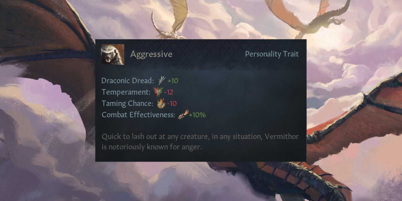 Crusader Kings 3 CK3 AGOT Aggressive Dragon Trait