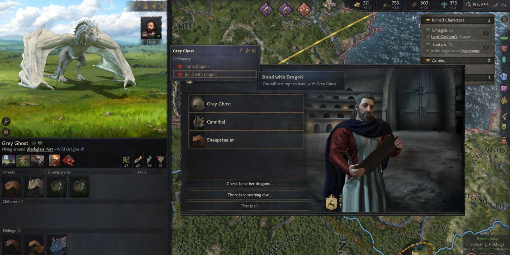 Crusader Kings 3 CK3 AGOT Bond With Wild Dragon