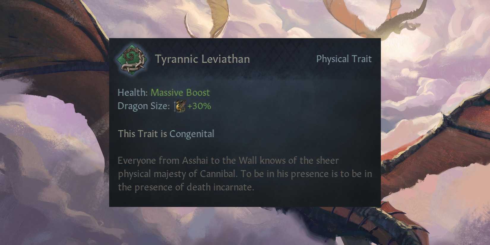 Crusader Kings 3 CK3 AGOT Tyrannic Leviathan Dragon Trait