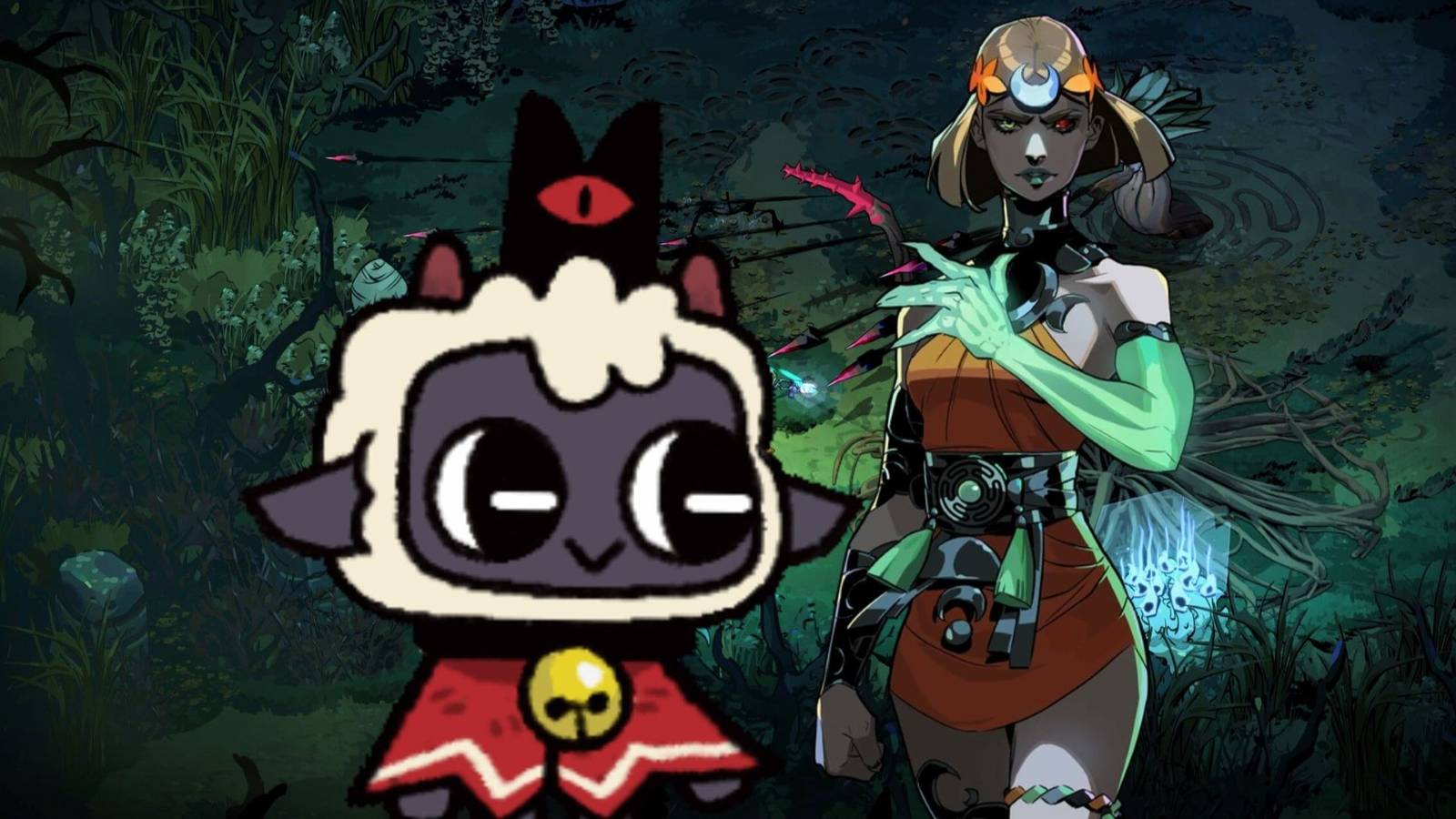 cult of the lamb hades 2 melinoe together in a photo