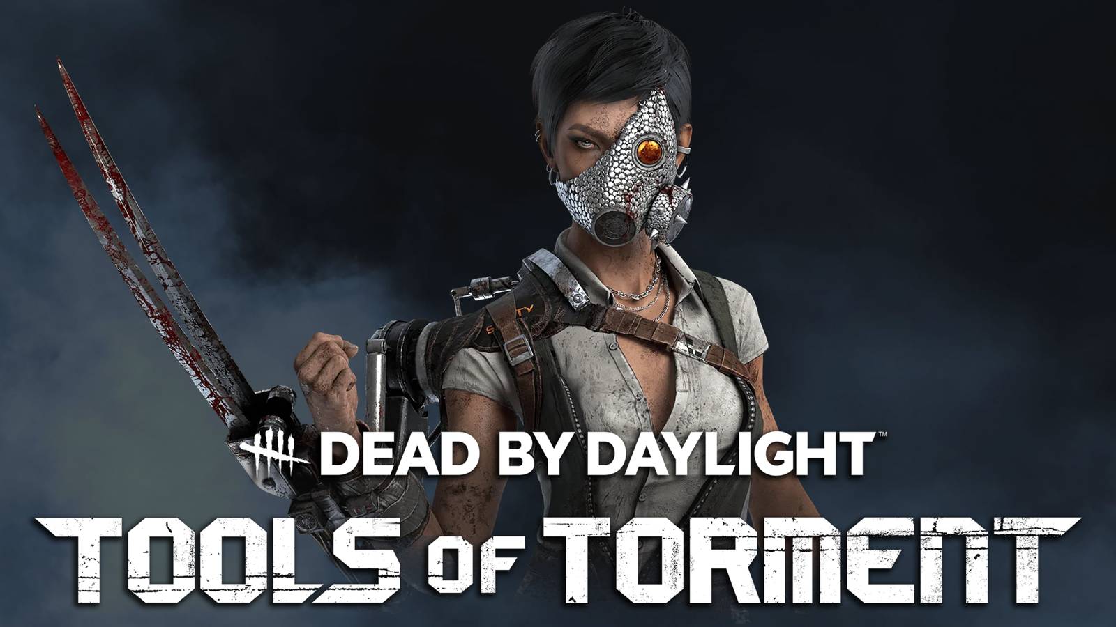 dead by daylight skull merchant best builds tools of torment logo fog background