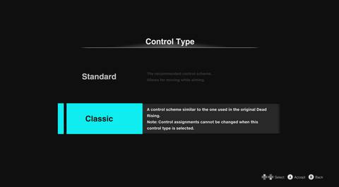 Dead Rising Deluxe Remaster Classic Control Option