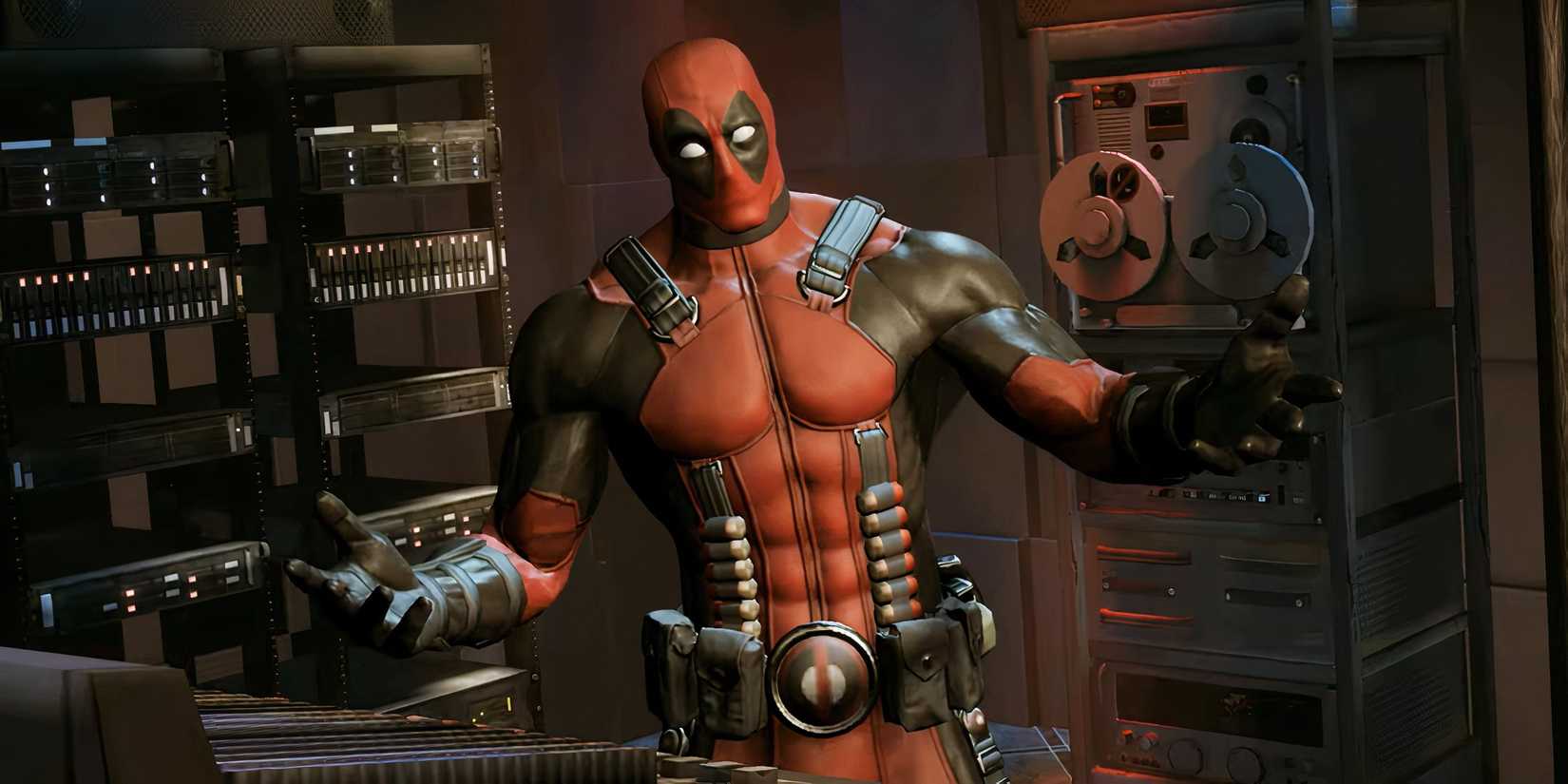 Deadpool posing in the Deadpool game