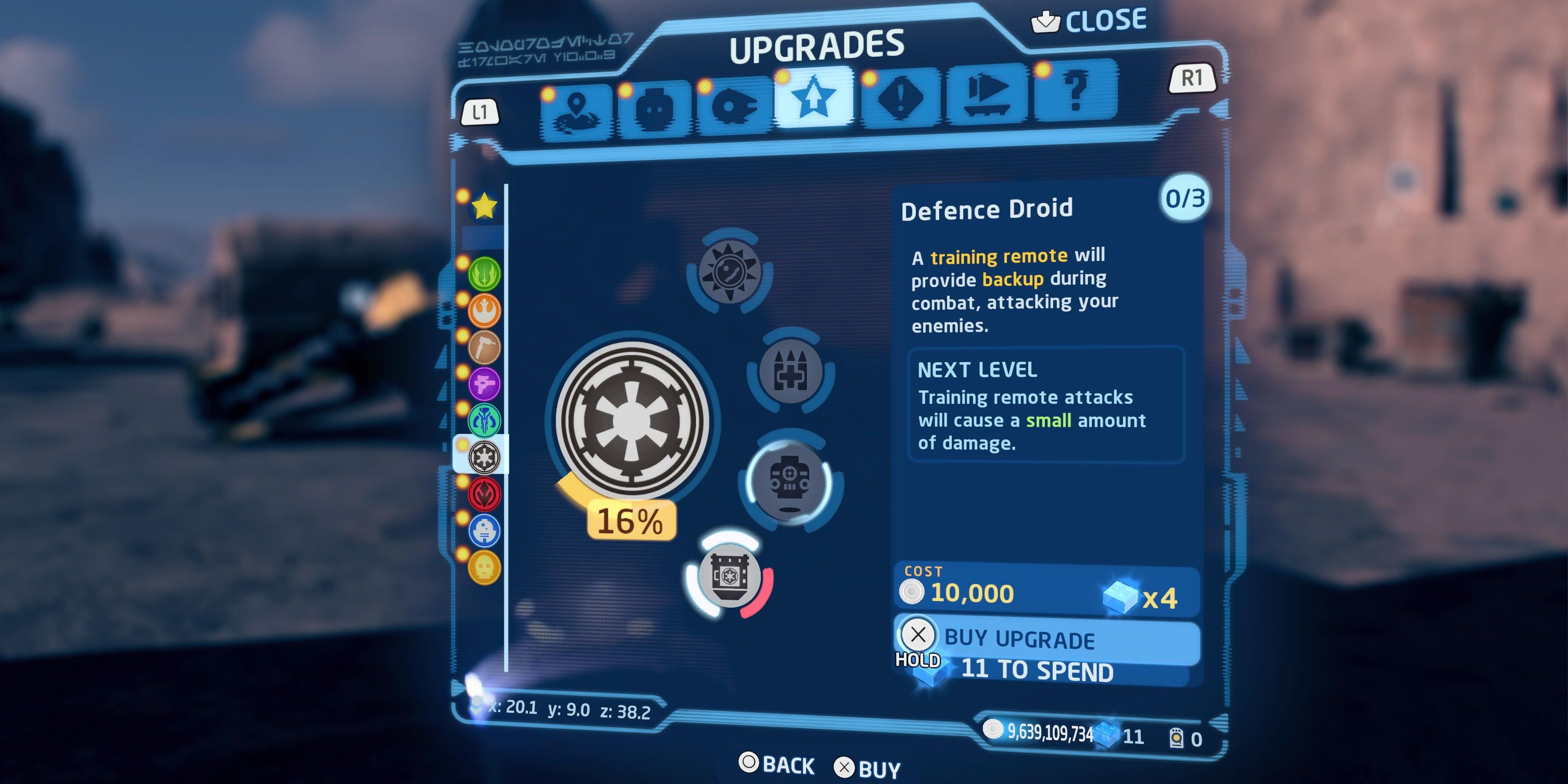 defense droid upgrade