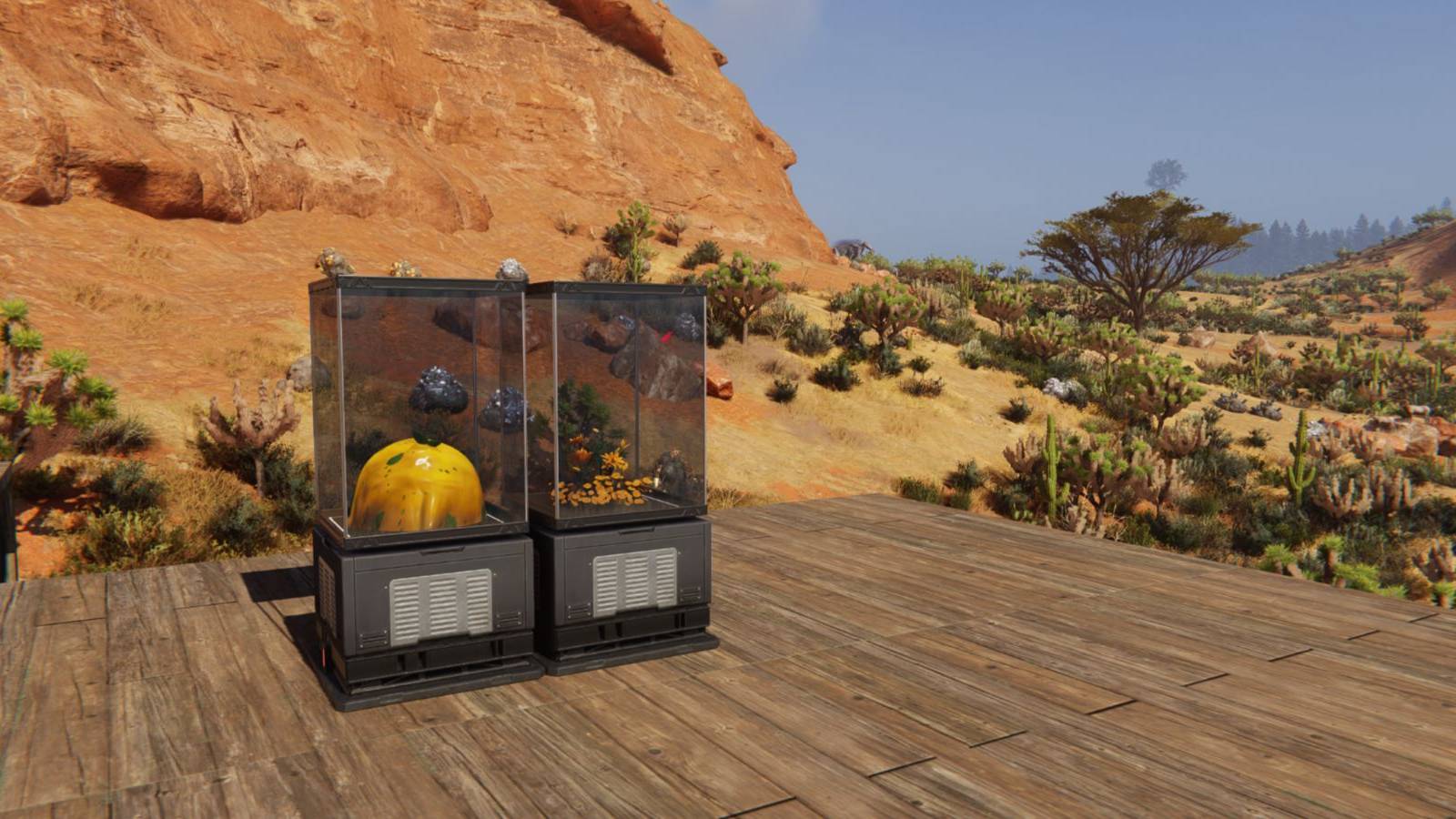 Two Deviants in containers in Once Human.