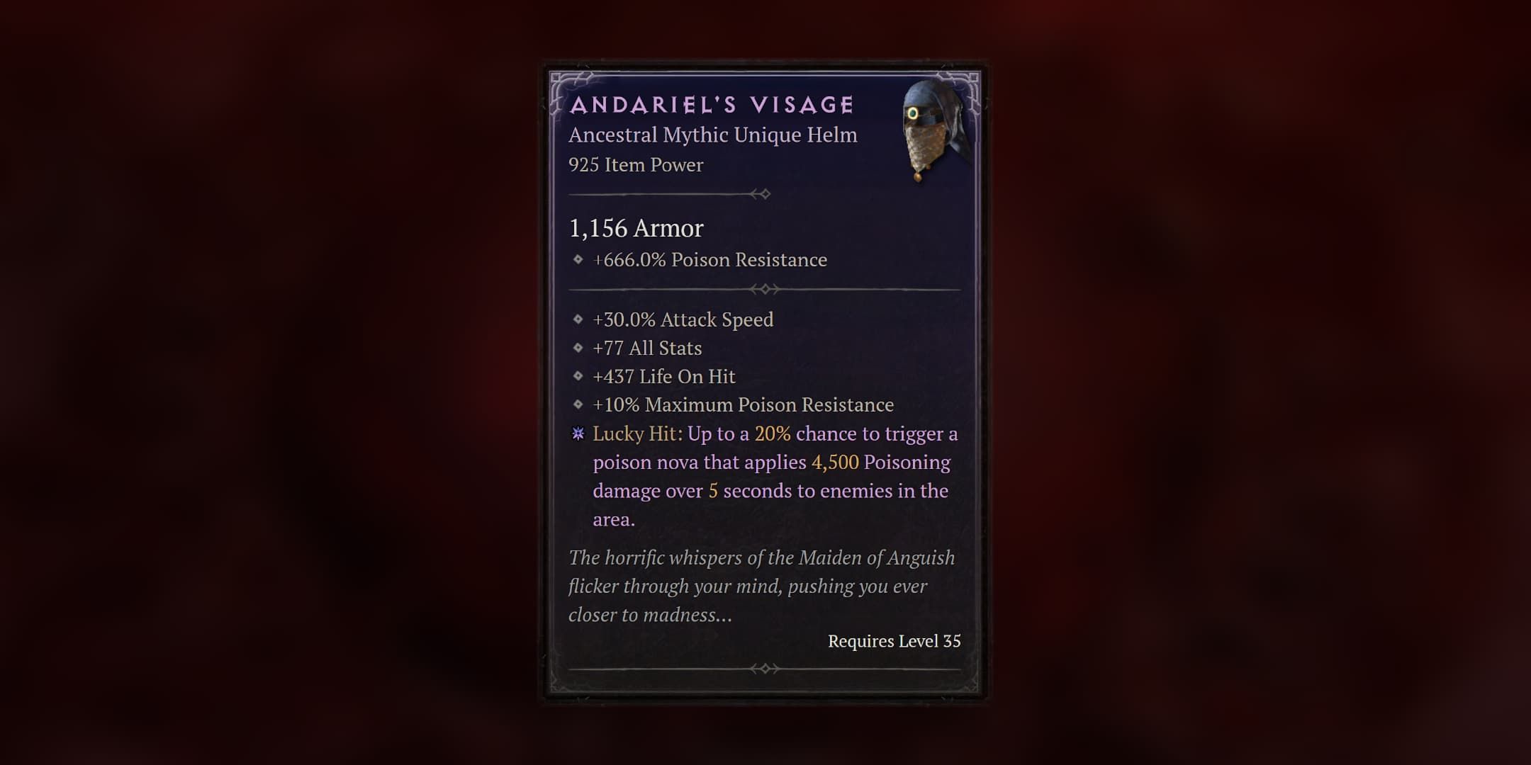 Diablo 4: How to Get Andariel's Visage Unique