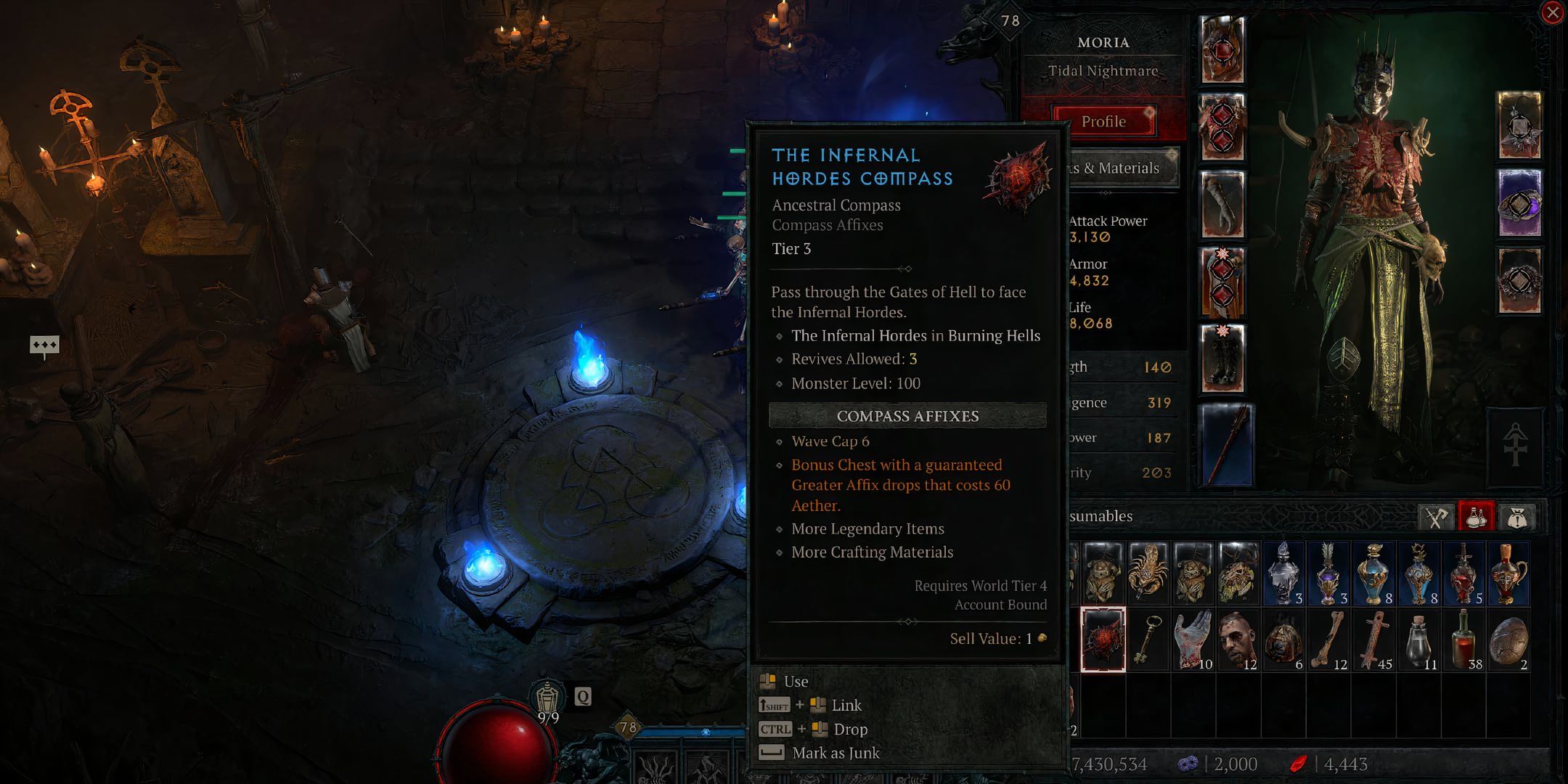 Diablo 4 Infernal Compass