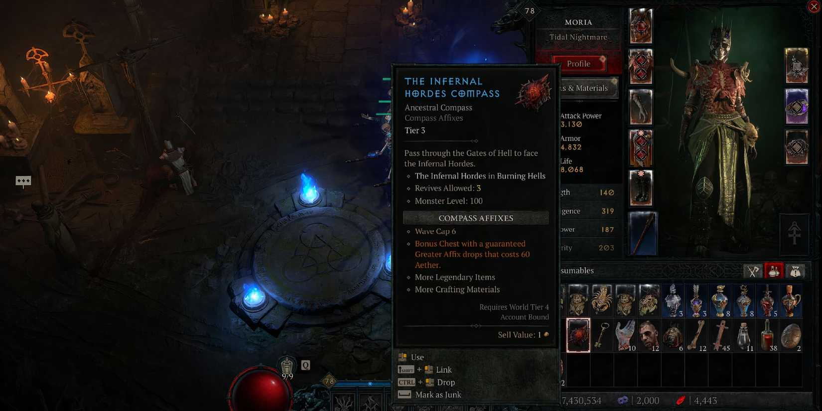 Diablo 4 Infernal Compass