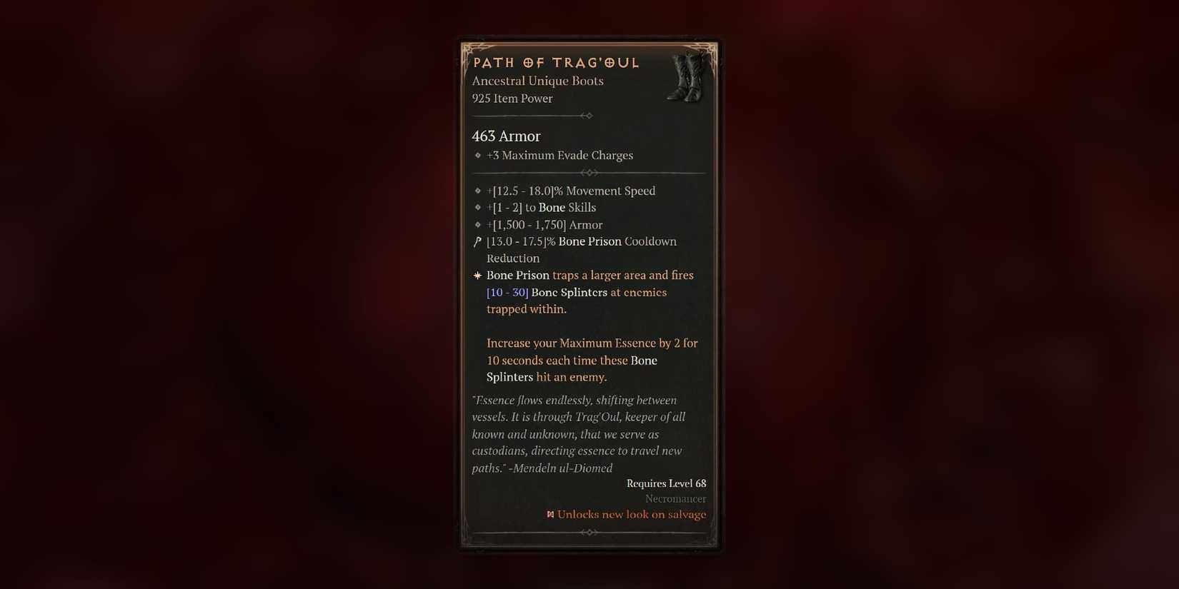 Diablo 4 Path of Trag'Oul Stats