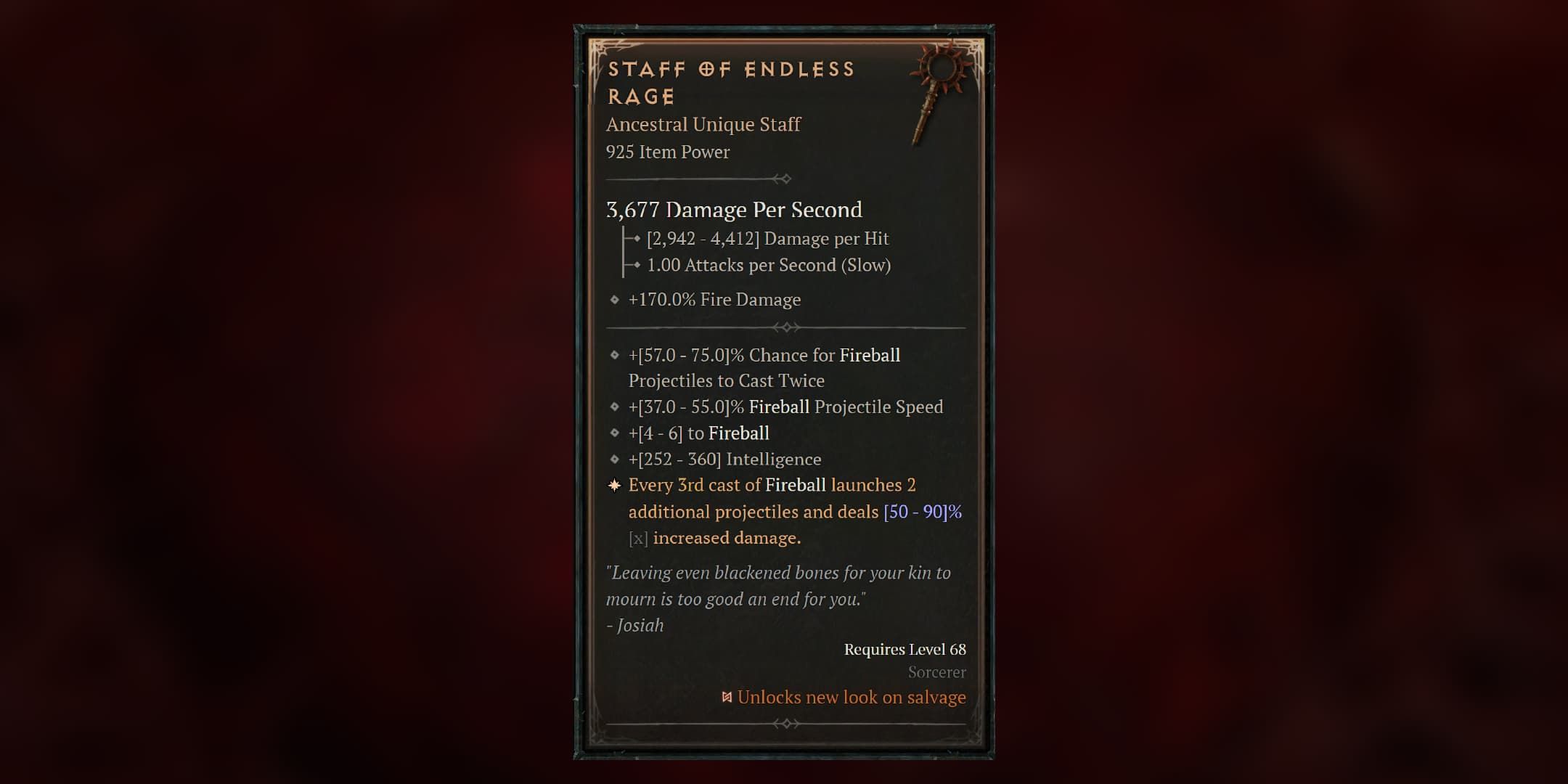 Diablo 4: How to Get Staff of Endless Rage Unique