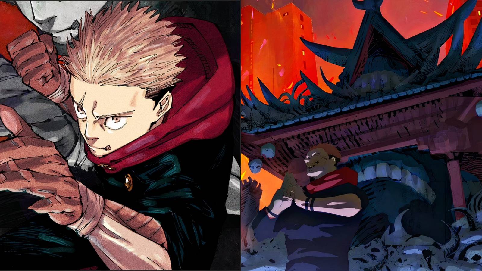 Difference Yuji Sukuna Shrine jujutsu kaisen jjk
